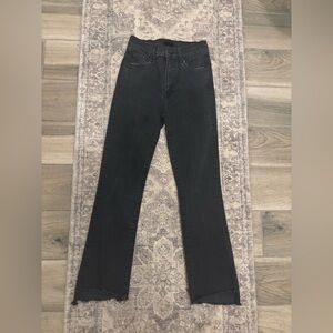 Mother The Insider Crop Step Fray Jeans Size 24 Raw Hem Denim